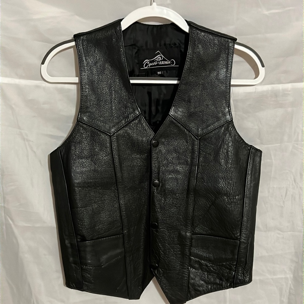 Cycle Leather Vintage Harley-Davidson Motorcycle Vest, Size 36, MAKE AN OFFER!!!